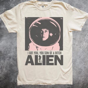 Vintage Alien film-T-shirt 1979 - retro sci-fi horrorfilm Merch, Alien Movie Tee, comfortkleuren klassieke Alien vintage horrorfilmkleding