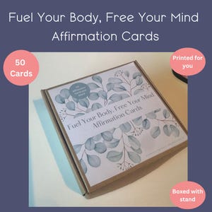 Cartes d'affirmation de bien-être – jeu de guérison esprit-corps, cadeau motivant pour la santé des femmes, cartes de désintoxication mouvement nutrition, idée cadeau soins personnels
