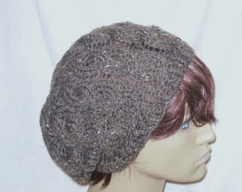 PATTERN - Slouchy Cable Urban Cap/Hat