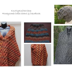 HoneyComb Cable Shawl and Cap Patterns