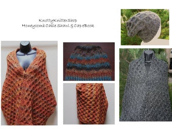 HoneyComb Cable Shawl and Cap Patterns