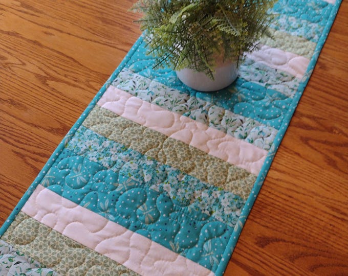 Dragonfly Lotus Elegance Quilted Table Runner GFTOTP3641 main image 1