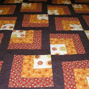 Sale! Reduced, Lap Quilt, Log Cabin Lap Quilt, Wall Hanging, 46x 57 inches
