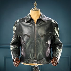 Vintage French Leather Jacket - Etsy