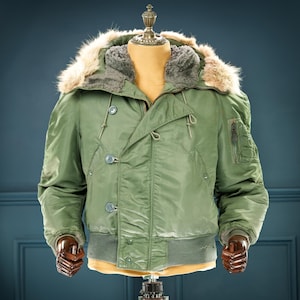 Vintage 1960s Skyline Clothing N2-B Vietnam War Nylon Bomber Flight Jacket “M”