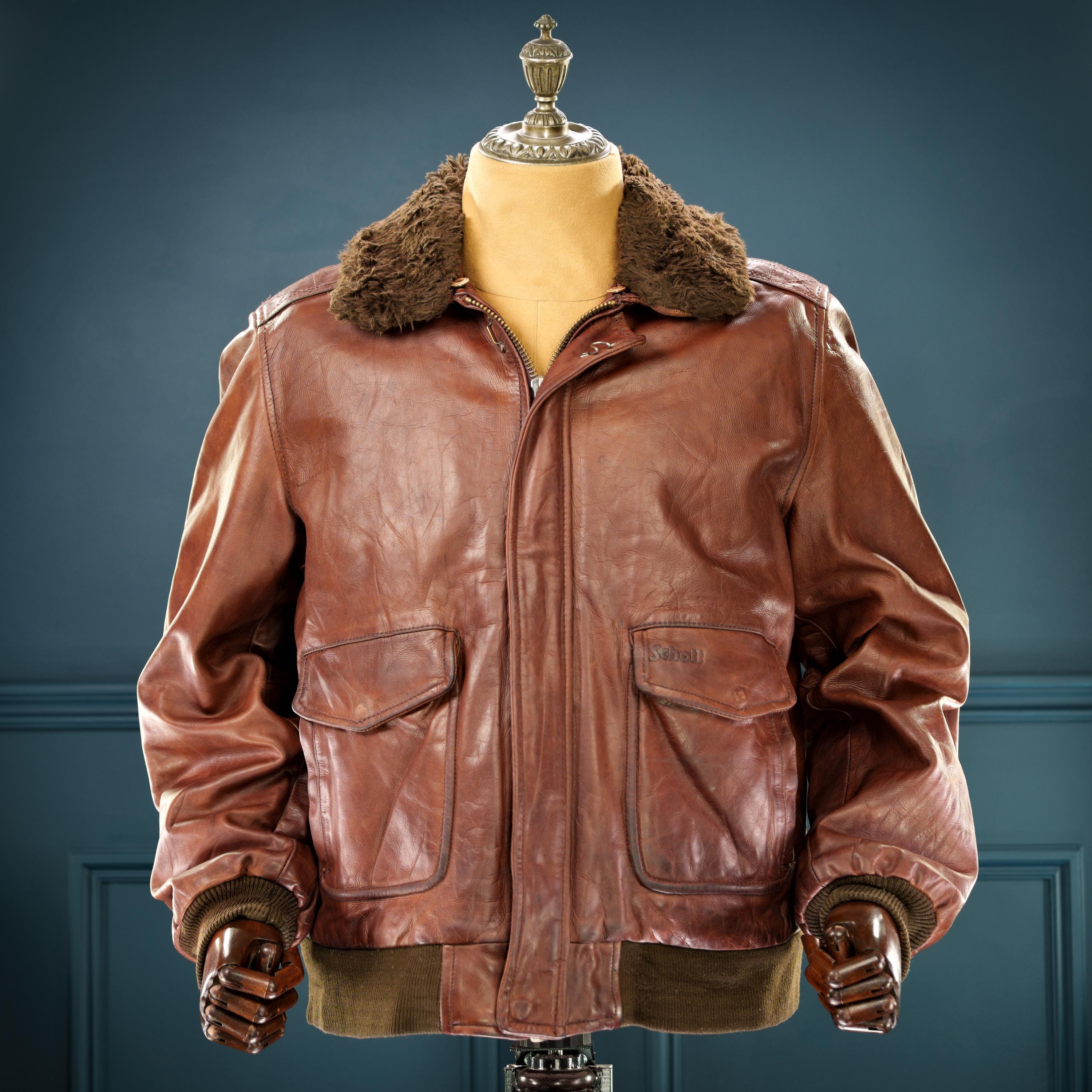 ショット　184sm Lilly ショット SCHOTT 184SM A-2 レザーフライトジャケット (アメリカ製