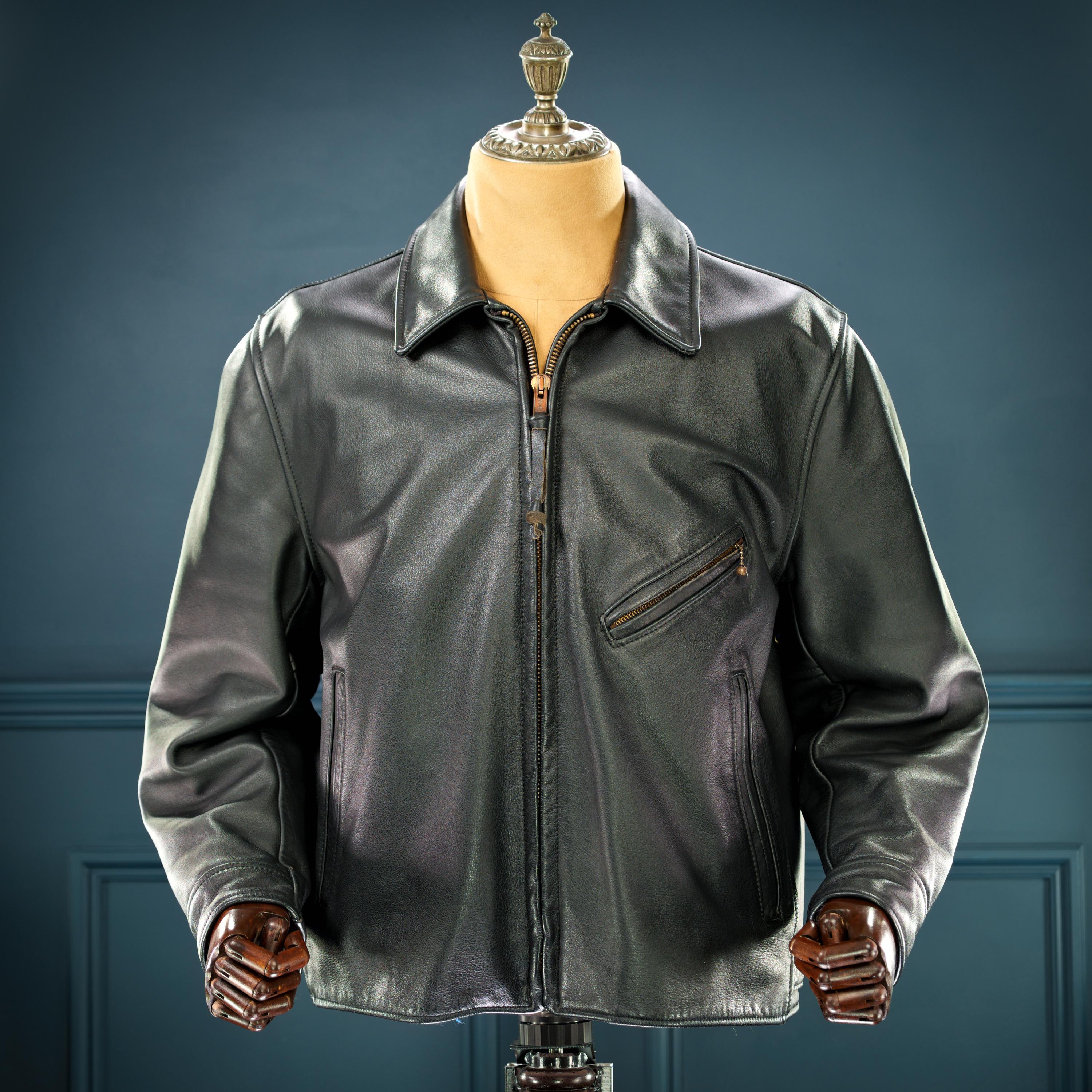 AERO LEATHER / 80's ～ highwayman jacket Vintage 1980s British Steerhide Aero-style Highwayman Leather