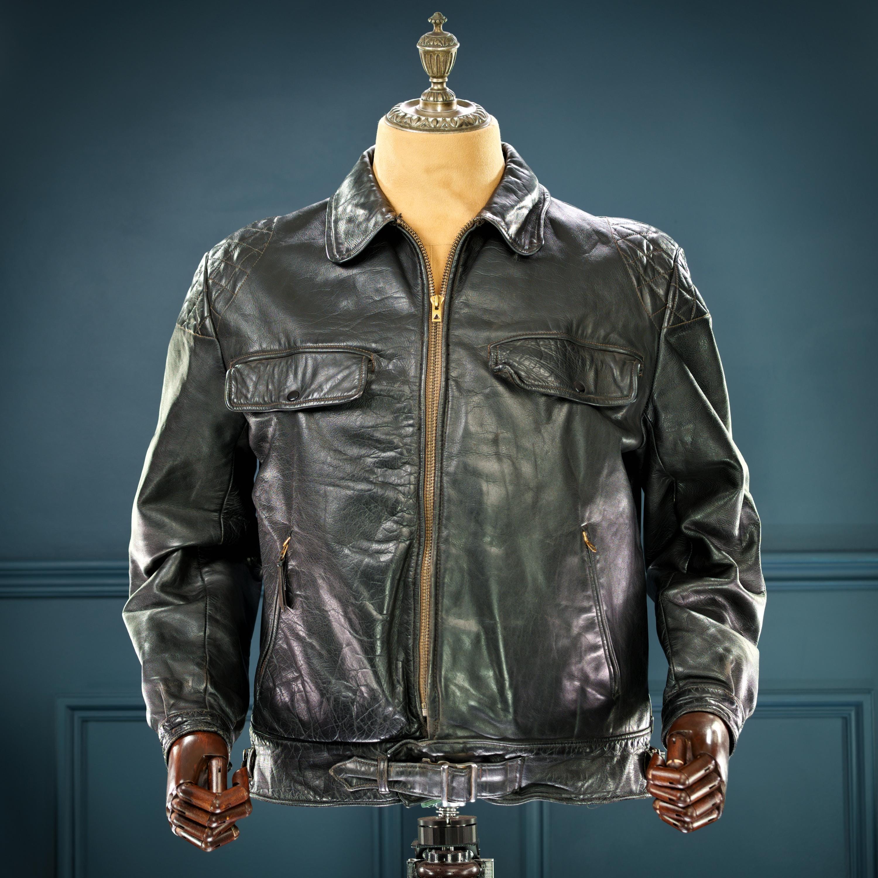German Police Leather Coat - Etsy