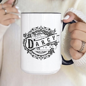 Talk Darcy To Me, Pride and Prejudice, Jane Austen Mug, Bookish Mug, Book Lover, Reader Gift, Gift For Her, Funny Mug, Booknerd, Mr Darcy