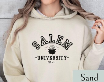 Salem University Hoodie, Witch Hoodie, Salem Witches, Halloween Hoodie, Cute Witch Hoodie, Witchcraft, Gift For Her, Spooky Season Hoodie