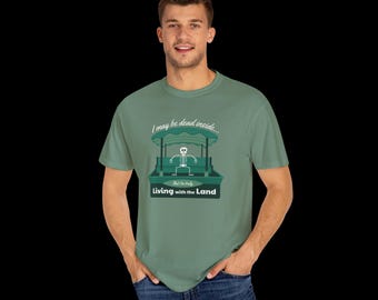 Florida theme park, living with the land shirt, boat ride graphic t shirt, vacation mode, custom clothing, crew neck, Theme Park Adventure