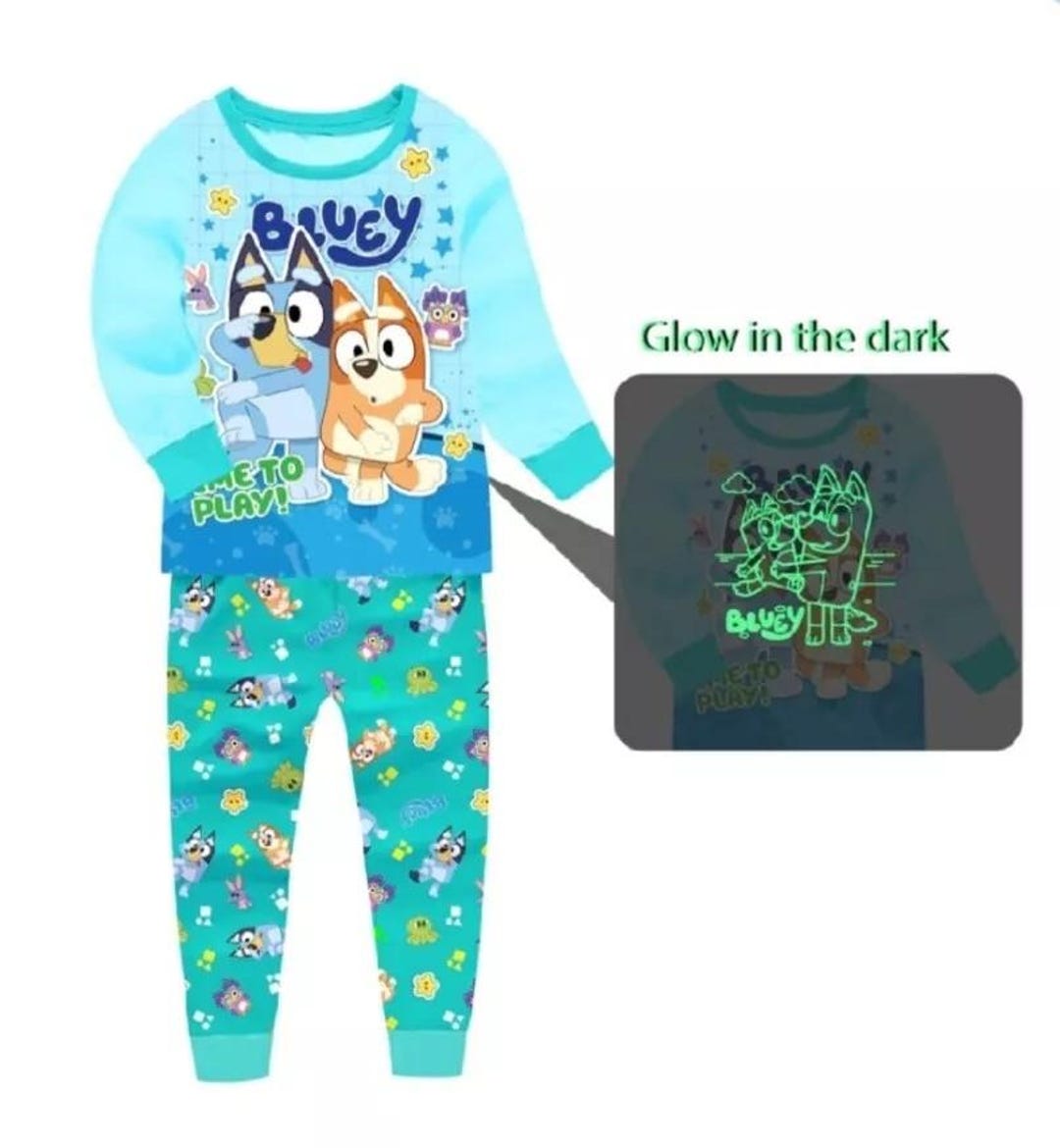 Children's Pyjama Bluey White (6 Years)