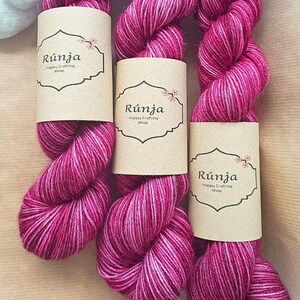 Filato per maglieria tinto a mano: Star Ruby, misto lana e poliammide