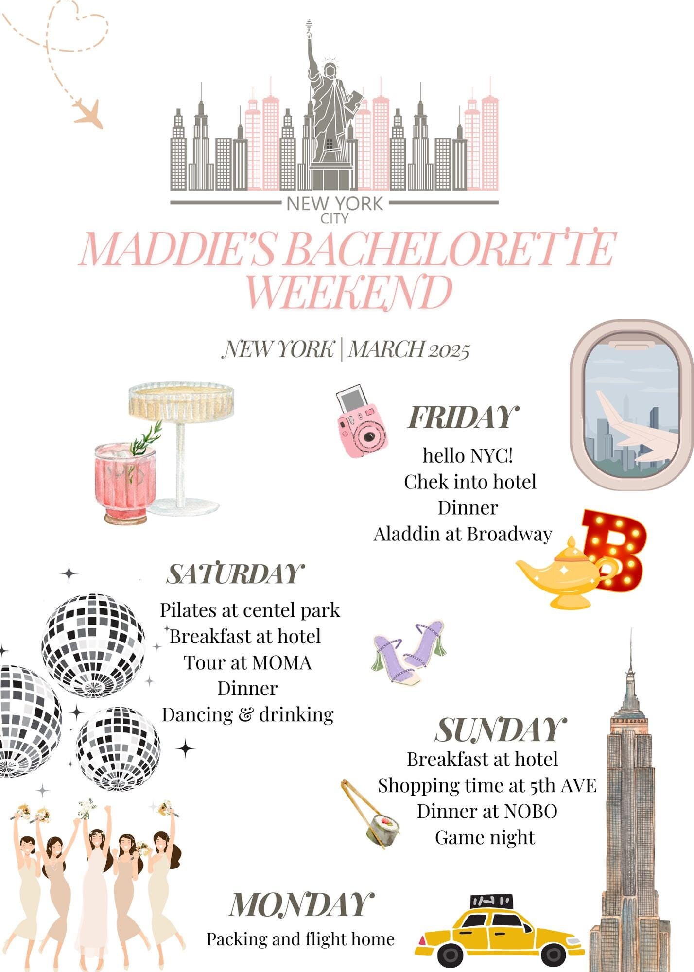 Take A Look About Bachelorette Weekend In Nyc