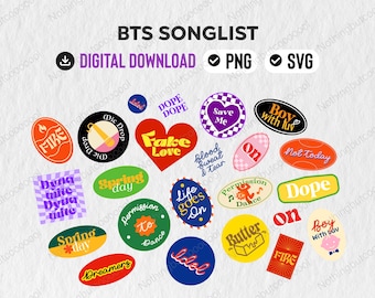 KPOP inspired Fanart PNG & SVG | K-Pop Digital Download for Army bts