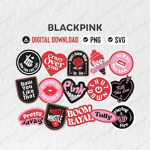 Jennie Black Pink Stickers - Etsy