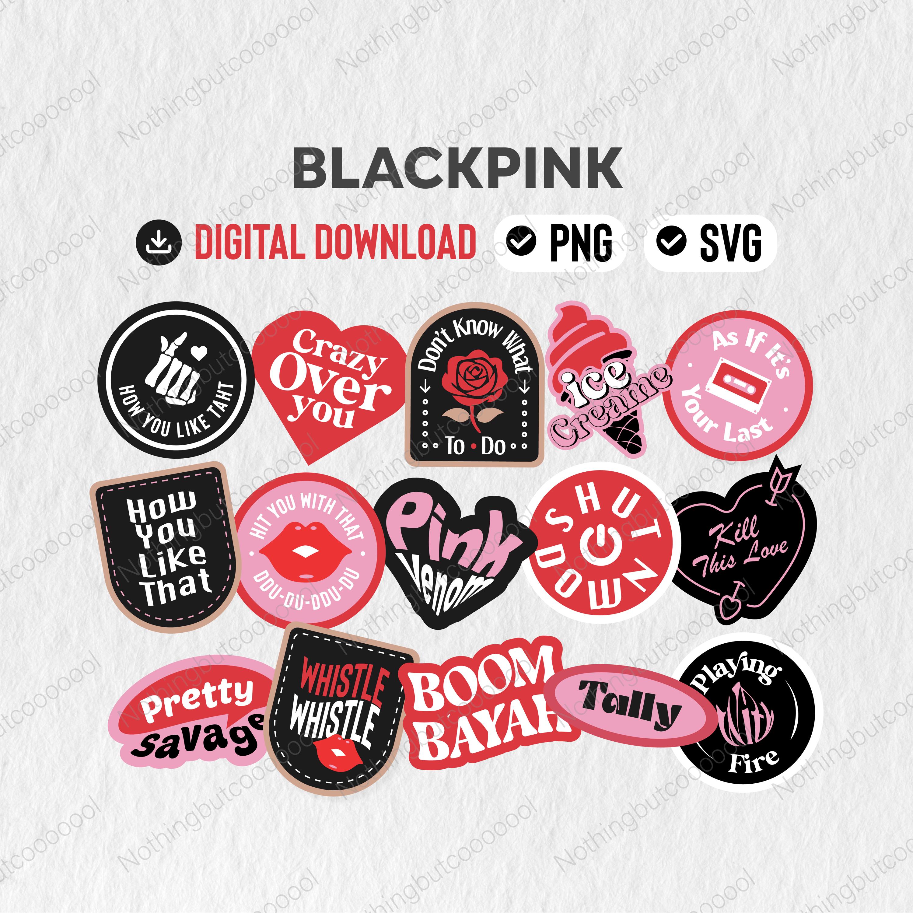 Jennie Black Pink Stickers - Etsy
