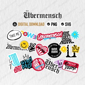 Ubermensch Fanart PNG & SVG | K-Pop Digital Download for VIP image 1