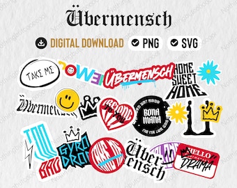 Fanart de Ubermensch en formato PNG y SVG / Descarga digital K-Pop para VIP