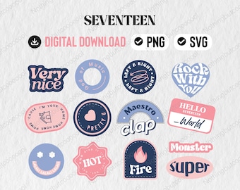 KPOP inspired Fanart PNG & SVG | K-Pop Digital Download for Karat Merch