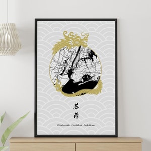 Benutzerdefinierte Geburtskunst, personalisiertes Digitaldruck, benutzerdefinierte Geburtsort Karte, chinesisches Sternzeichen Wandkunst, personalisiertes Geburtstagsgeschenk, digitaler Download