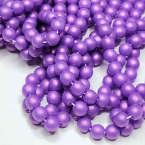 Czech Glass, Druks, 4mm Smooth Round, Hyacinth Violet, 50 beads