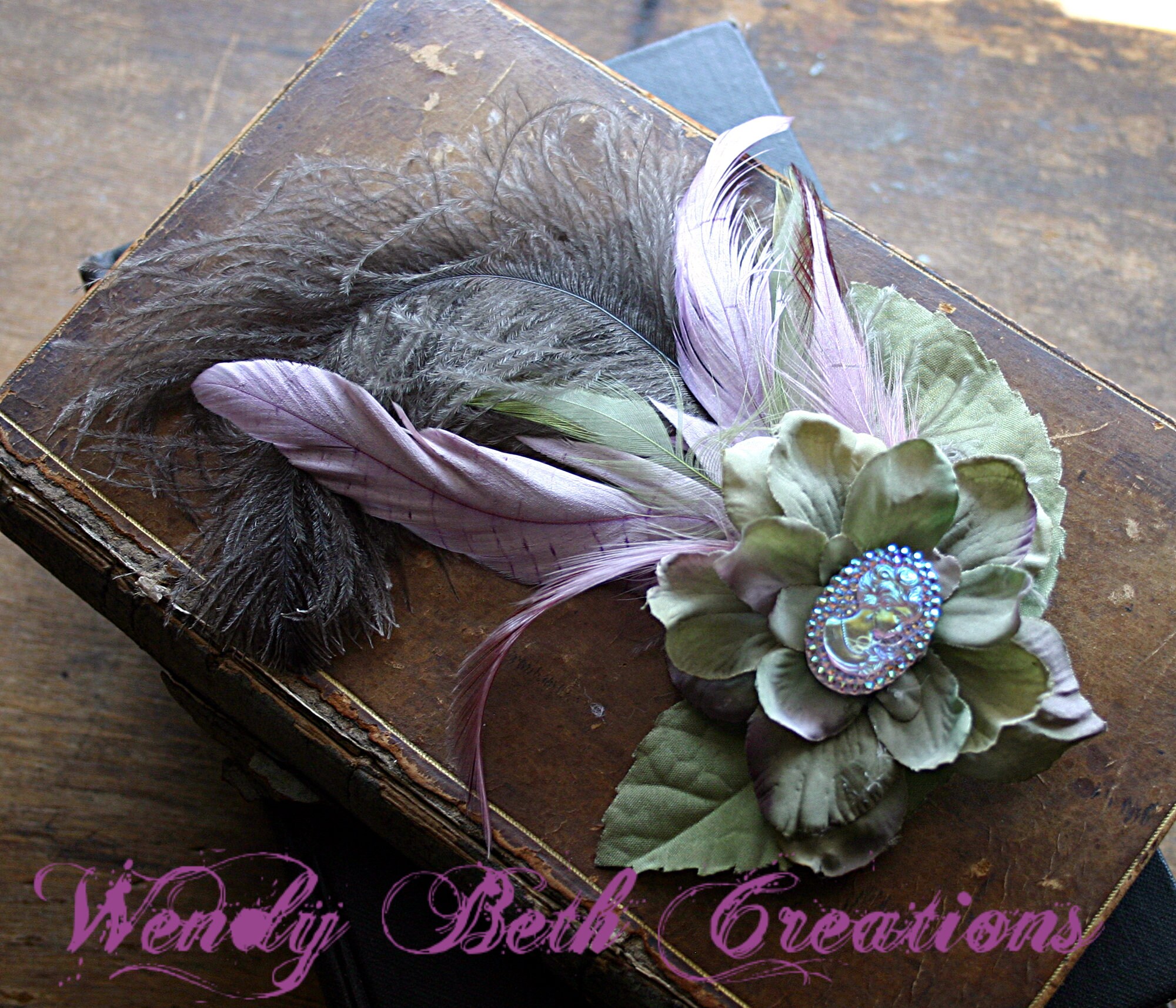 Lady Maud Gardenia And Cameo Belly Dance Hair Clip Fascinator Etsy