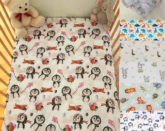 Fitted sheets, bed sheets, motif selection, children's bed sheets, baby bed sheets