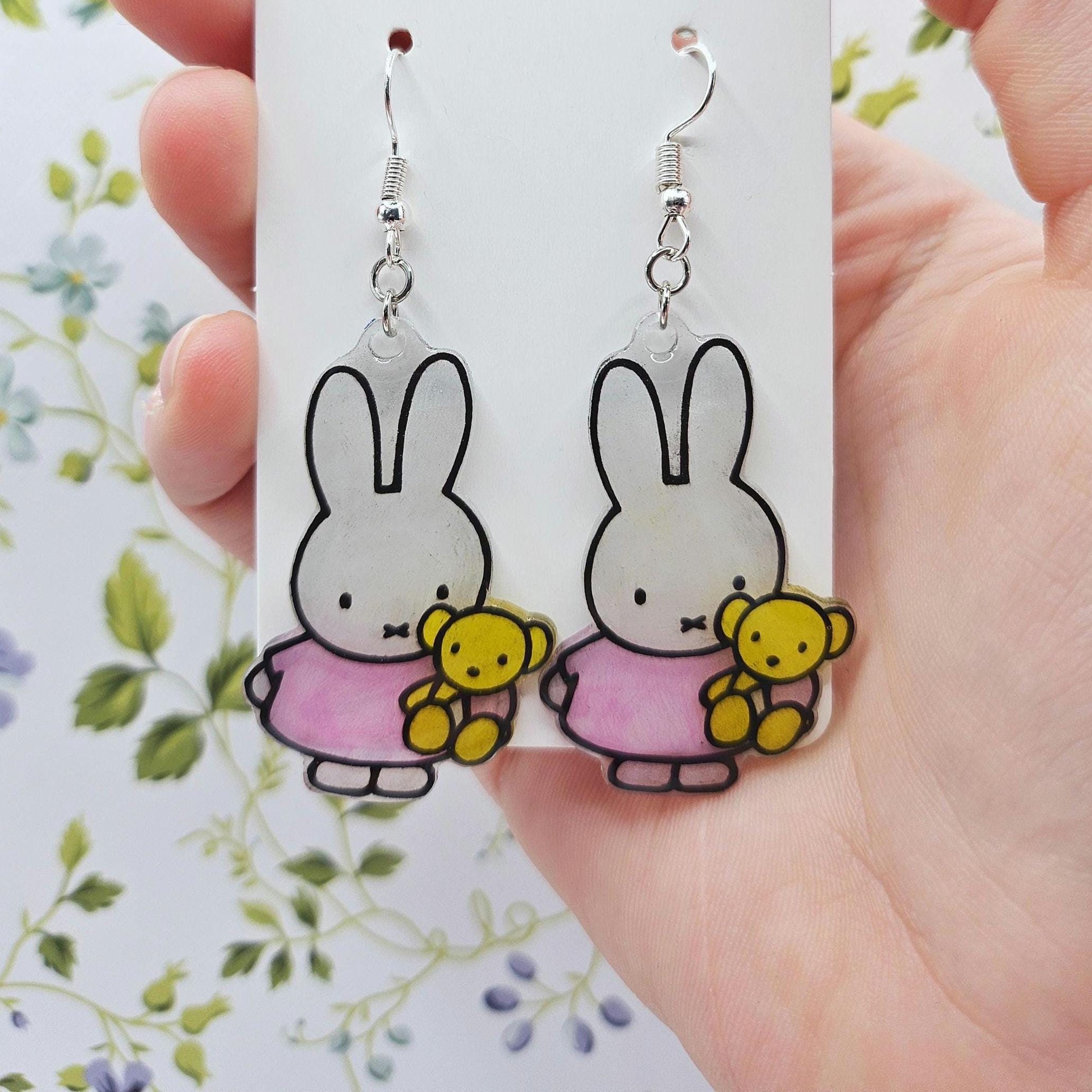 Miffy Nijntje Teddy Bear Bunny Cute Handmade Dangle Hook