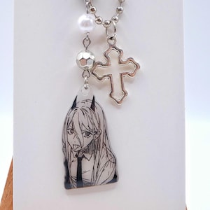 Handmade Chainsaw Man Charm: Anime Manga Keychain Strap