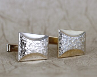 Vintage Cufflinks - Gold Tone - Vintage Men's Jewellery - Formal Wear Accessory - Grooms Gift