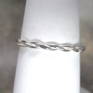 Sterling Silver Ring Twisted Band Stacking Ring Handmade in Canada Eco ...