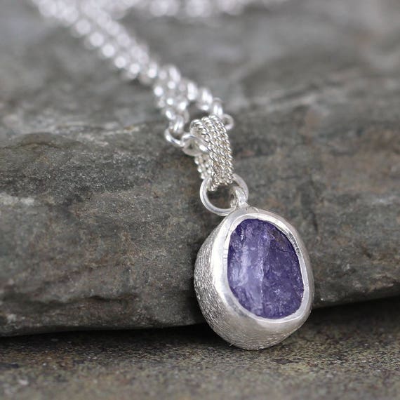 Tanzanite necklace etsy deals