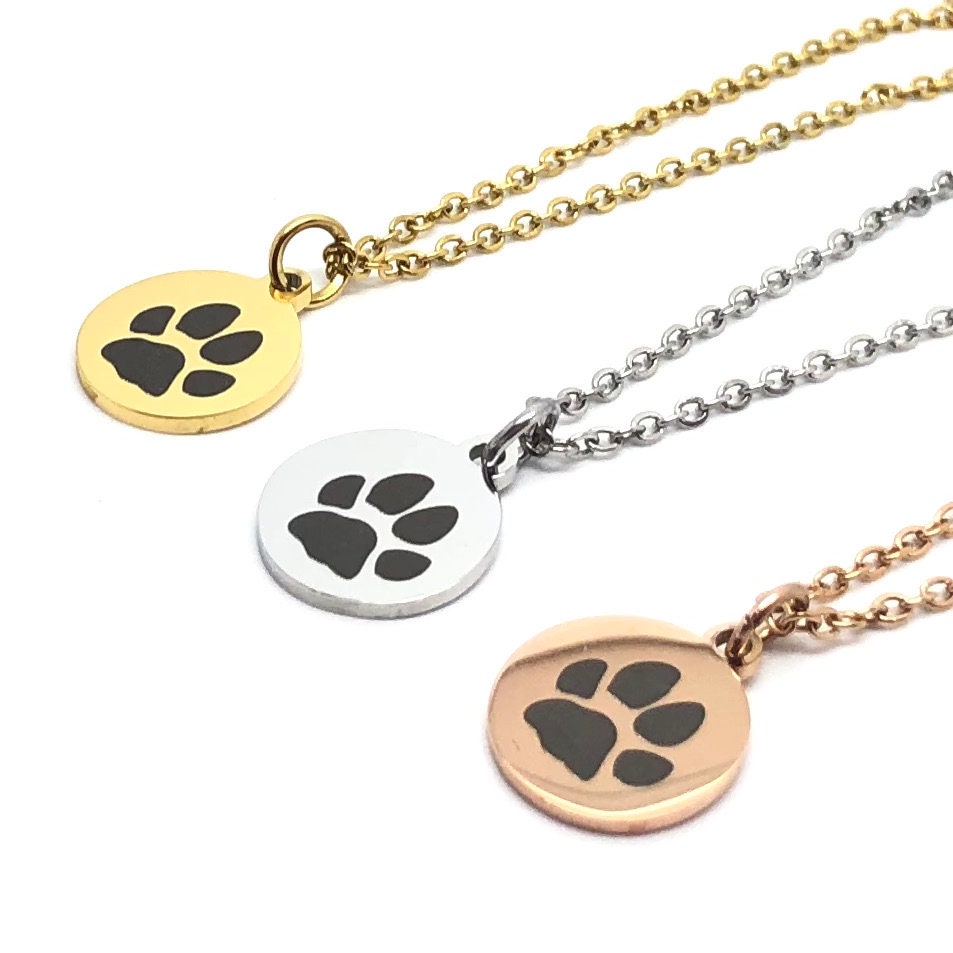 Gold Paw Pendant Etsy Canada