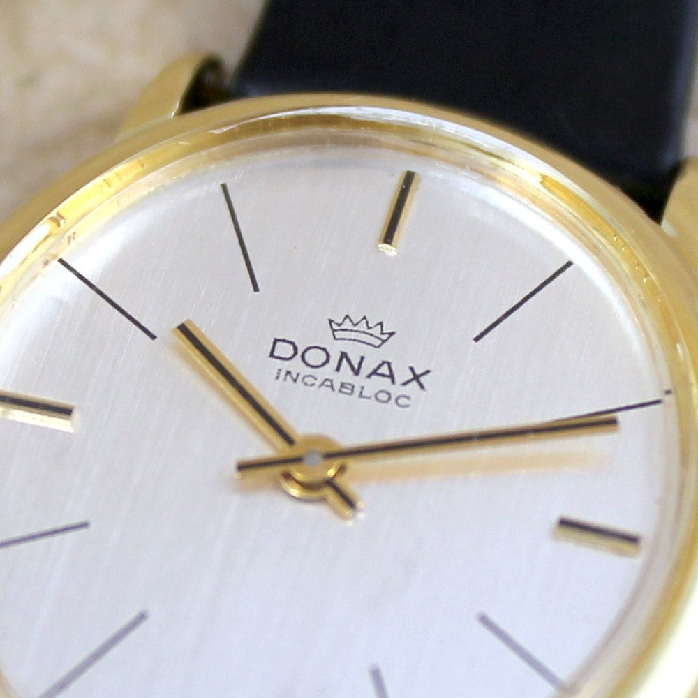 18K giallo oro vintage donax orologio da polso-Swiss | Etsy Italia