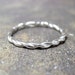 Sterling Silver Ring Twisted Band Stacking Ring Handmade - Etsy