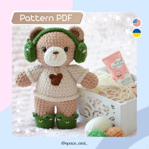 Mønster til amigurumi-bjørnen Oliver (vejledning)