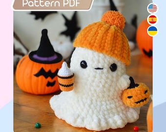 Ghost "Nubi" crochet pattern pdf - amigurumi tutorial