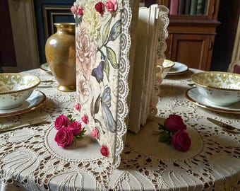Rose und Schmetterling Junk Journal Schreibjournal