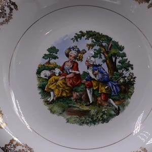 22k Gold 1930&#39;s Antique China Plates – Exquisite Vintage Tableware Set No Chips, Cracks or Food Stains