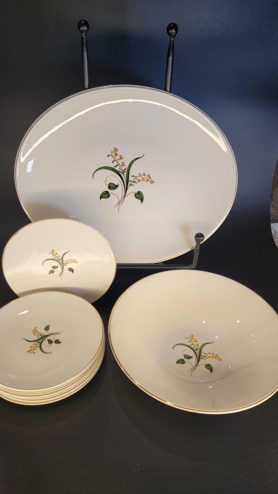 Knowles | Dining | Vintage Edwin Knowles Forsythia Midcentury Modern Dinner Plate