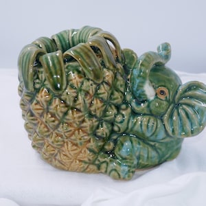 Portapenne / portaoggetti a forma di elefante, eccentrico e carino, in vasi da collezione