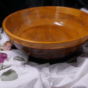 Artisan Handmade Ornamental Cherry Wood Bowl – Handcrafted Decorative Wooden Bowl