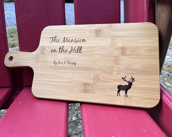 Personalizowana deska do krojenia z bambusa: grawerowany prezent kuchenny