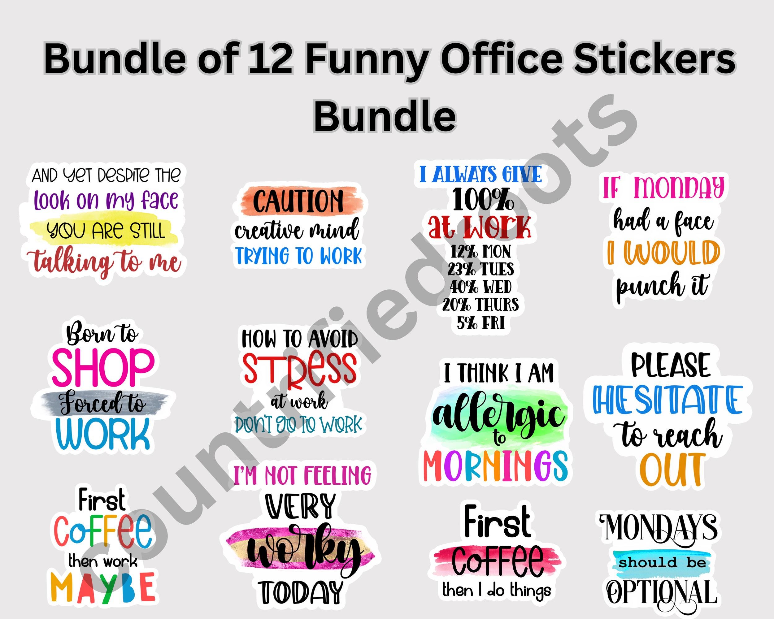 Funny Office Quotes Sticker Bundle Office Quotes Sticker Bundle ...