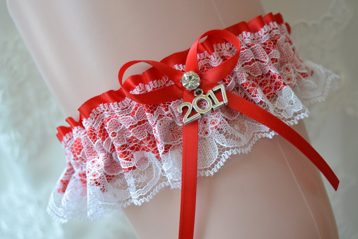 Red Prom Garters Prom Garter Custom Made Prom Garter Red Etsy