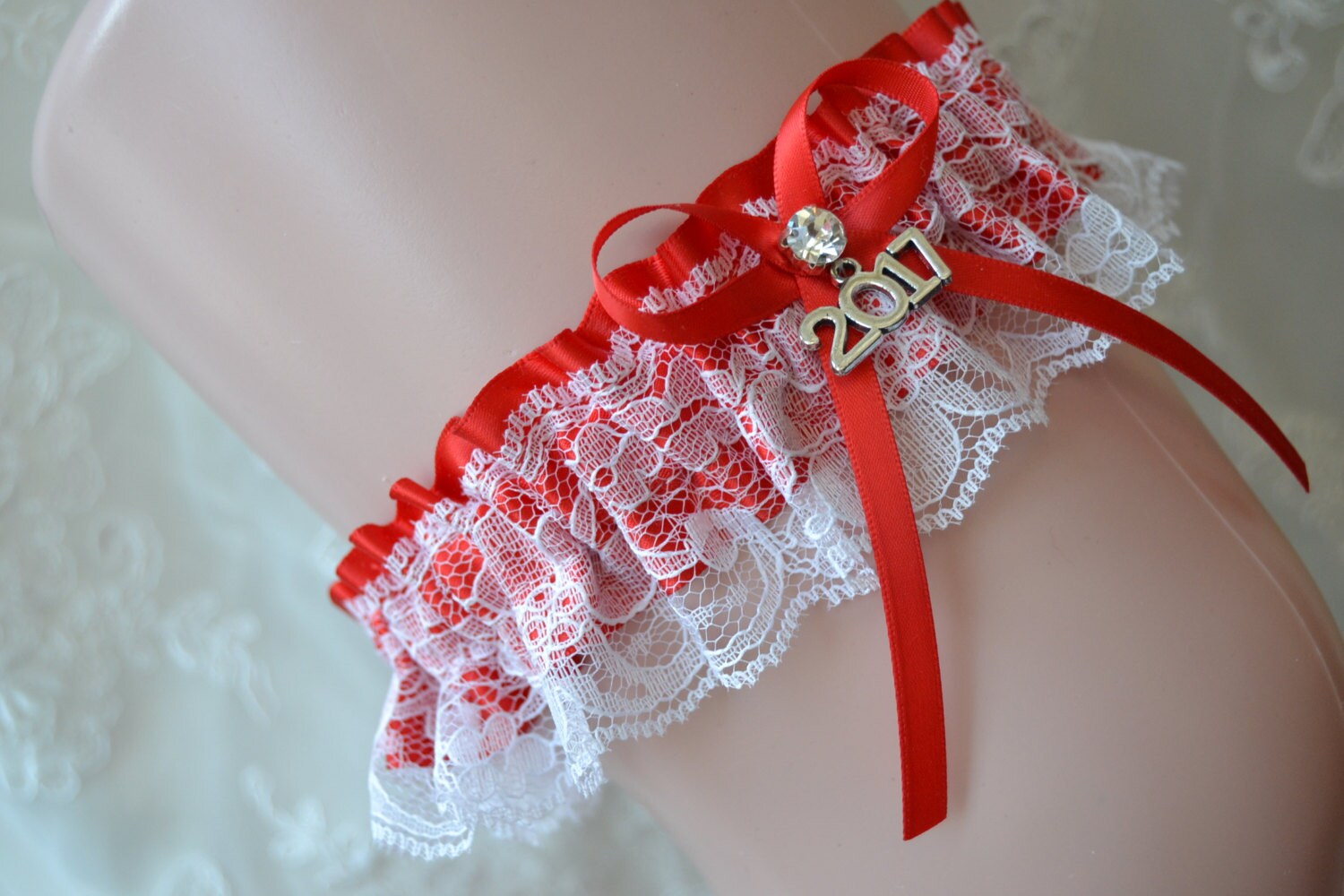 Red Prom Garters Prom Garter Custom Made Prom Garter Red Etsy