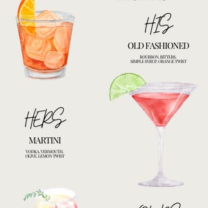 Bar menu wedding signs wedding bar sign signature drink sign