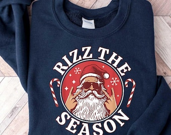 Rizz the Season Shirt, Merry Rizzmas Shirt, W Rizz Christmas shirt, Rizzler Santa Claus Shirt, rizz em shirt, rizzler t-shirt, Funny Santa