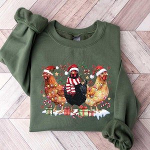 Christmas Chicken Shirt, Merry Chickmas Shirt, Chicken Lover Shirt, Christmas Chicken Shirt, Christmas Shirt